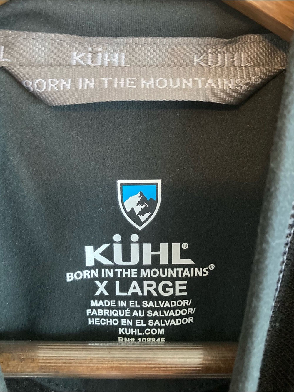 Kuhl Revel Black and Steel Gray Quarter Zip Mens Pullover Sweater - Picture 9 of 12